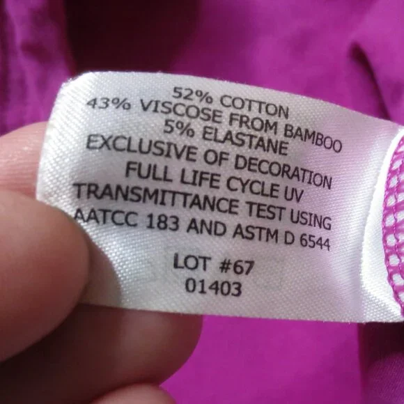 COOLIBAR womens BEACH COVER-UP swim FUSHIA hooded POCKETS pink TUNIC SIZE S - Picture 3 of 9